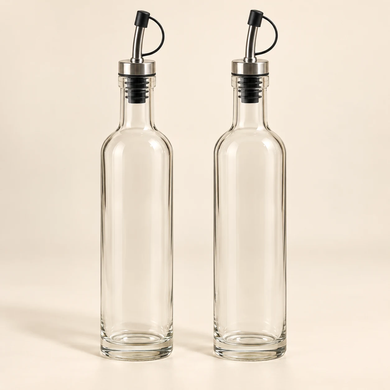 Drizzle Oil & Vinegar Duo — Clear / Steel